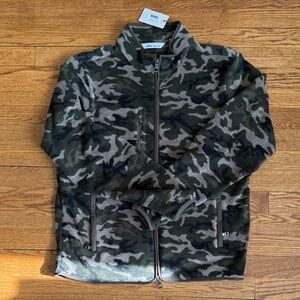 Peter Millar Green Camo Performance Jacket Medium NWT Fleece